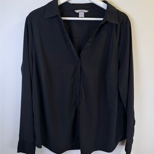 H&M Classic Black Blouse